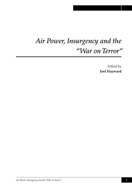 Air Power, Insurgency and the “War on Terror”