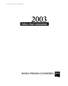 Andorra. Anuari Socioeconòmic 2003