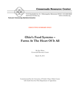 Ohio's Food Systems – Farms at the Heart of It