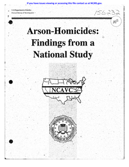 Arson-Homicides: -/ Findings from 