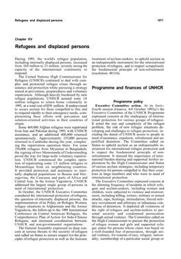 [ 1993 ] Part 3 Chapter 15 Refugees and Displaced Persons