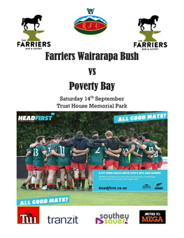 Farriers Poverty Bay Farriers Wairarapa Bush Vs Poverty Bay Irarapa Bush