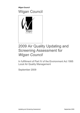 Air Quality Screening and Assessment Report 2009