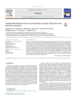 Polydimethylsiloxane-Titania Nanocomposite Coating: Fabrication and Corrosion Resistance
