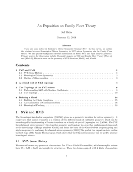 An Exposition on Family Floer Theory