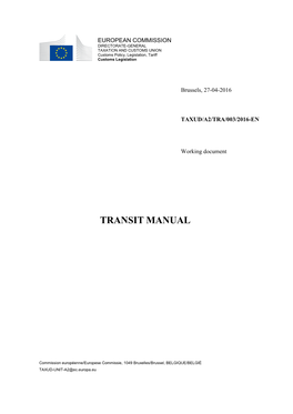 Transit Manual