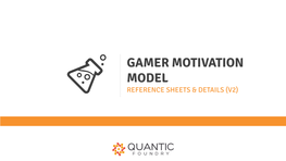 Gamer Motivation Model