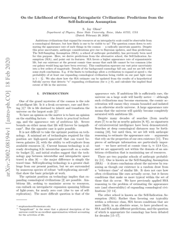 On the Likelihood of Observing Extragalactic Civilizations: Predictions from the Self-Indication Assumption