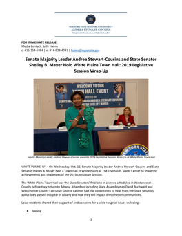 Senate Majority Leader Andrea Stewart-Cousins and State Senator Shelley B