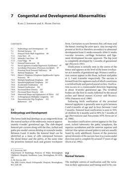 7 Congenital and Developmental Abnormalities