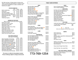 Downloadable PDF Menu