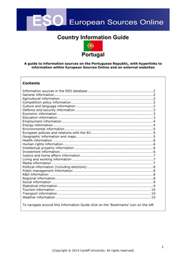 Country Information Guide Portugal
