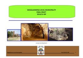 Mogalakwena Local Municipality Final Draft 2014/15 Idp