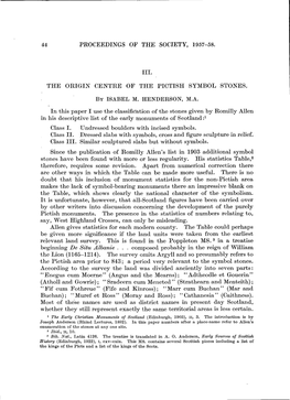 44 Proceedings of the Society, 1957-58. the Origin Centre