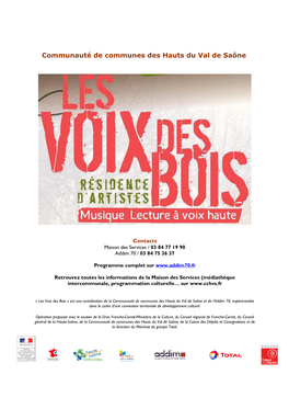 Dossier-Les Voix Des Bois-2015