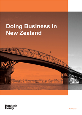 Doing Business in New Zealand