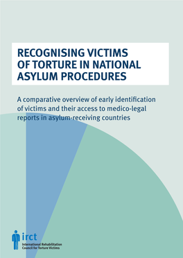 Recognising Victims of Torture in National Asylum Procedures