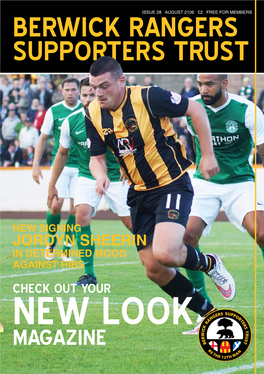 Berwick Rangers Supporters Trust Magazine No. 28 August 2016