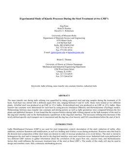 Kinetic Data Paper