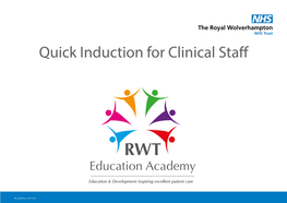 Quick Induction for Clinical Staff