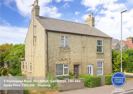 5 Horningsea Road, Fen Ditton, Cambridge, CB5 8SZ Guide Price