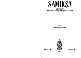 Samiksha Vol 11 No 3, 1957