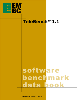 Software Benchmark Data Book