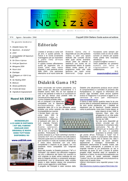 Didaktik Gama 192 Editoriale