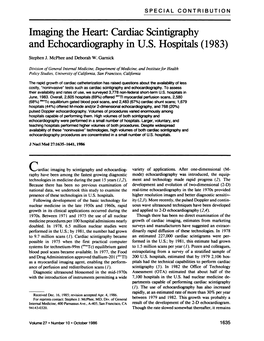 Cardiac Scintigraphy and Echocardiography in US Hospitals