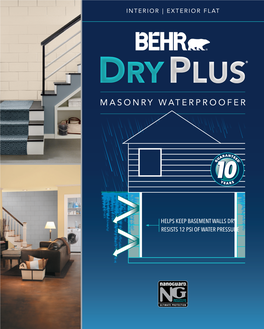 Behr Interior/ Exterior Dry Plus Color Card