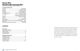 Denny Way Streetscape Concept Plan Plan Drafted in July 2009; Finalized in October 2013