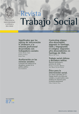 Significados Que Los Sujetos De Intervención Le Atribuyen a La Relación Profesional Desarrollada Con Trabajadores Sociales