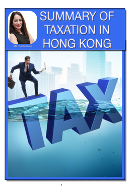 Summary of Taxation in Hong Kong