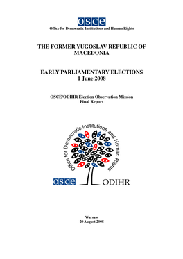 The Former Yugoslav Republic of Macedonia