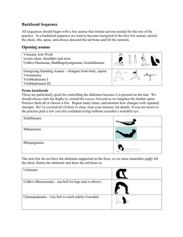 Backbend Sequence Opening Asanas