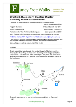 Bradfield, Bucklebury, Stanford Dingley