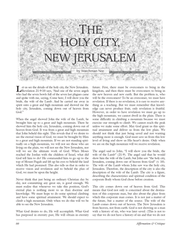 The Holy City, New Jerusalem