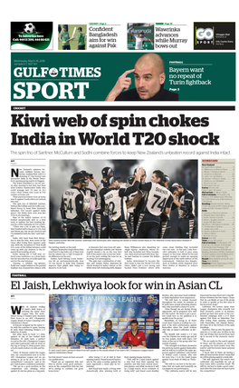 GULF TIMES No Repeat of Turin Fi Ghtback SPORT Page 2