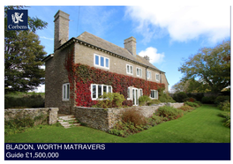 BLADON, WORTH MATRAVERS Guide £1,500,000 Bladon, Worth Matravers, Swanage, Dorset, BH19 3LQ