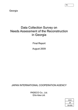 Data Collection Survey on Needs Assessment of the Reconstruction in Georgia