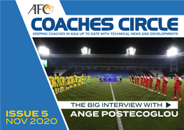 ISSUE 5 ANGE POSTECOGLOU NOV 2020 ISSUE 5 • Nov 2020