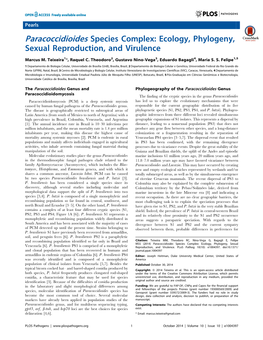 Paracoccidioides Species Complex: Ecology, Phylogeny, Sexual Reproduction, and Virulence