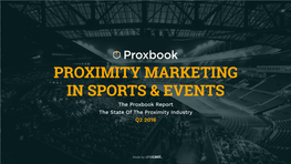 The Proxbook Report the State of the Proximity Industry Q2 2016