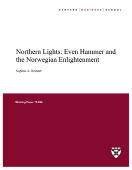 Northern Lights: Even Hammer and the Norwegian Enlightenment
