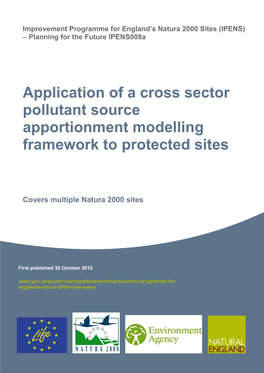 Application of a Cross Sector Pollutant Source Apportionment Modelling Framework to Protected Sites