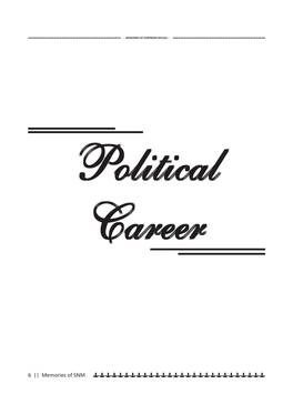 Political Careercareercareer