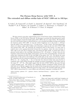 The Fornax Deep Survey with VST. I. the Extended and Diffuse Stellar Halo of NGC 1399 out to 192 Kpc