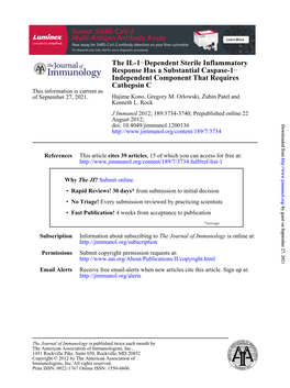 Cathepsin C Independent Component That Requires