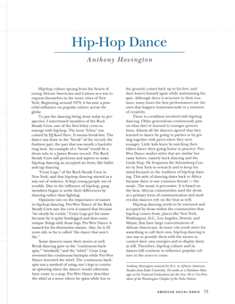 Hip-Hop Dance