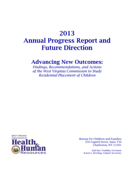 Advancing New Outcomes Progress Report 2013